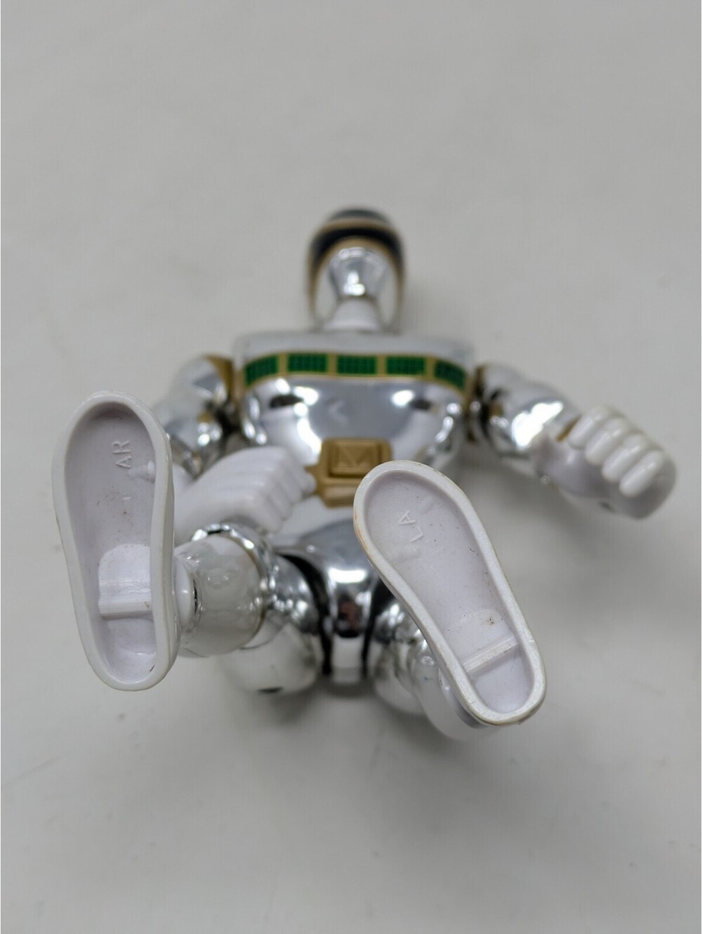 Mighty Morphin' Power Rangers Talking Silver Ranger In Space 1998 Bandai Works - Picture 5 of 6